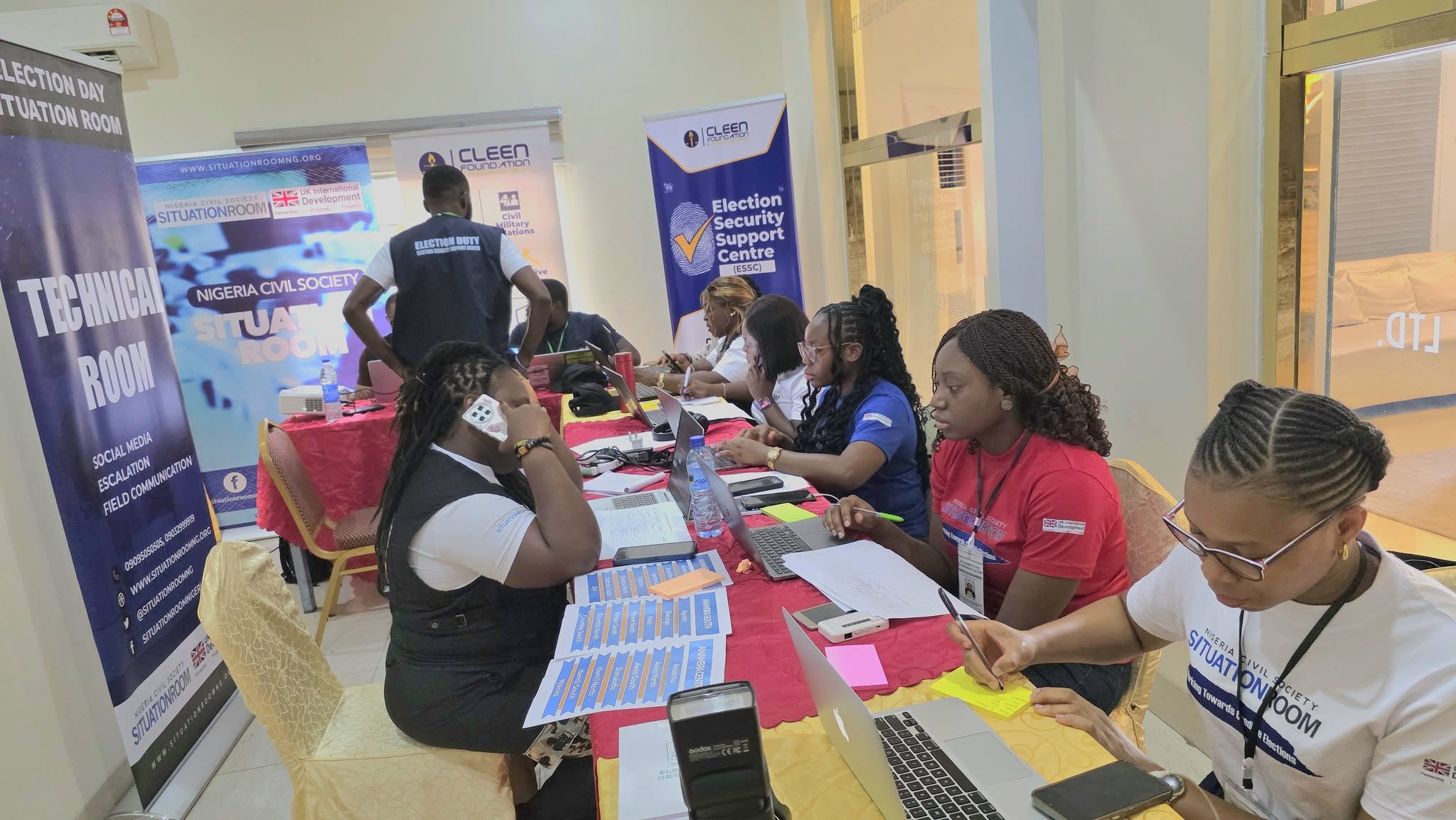 Situation Room’s technical room for observation of the Anambra State 2025 Governorship Election