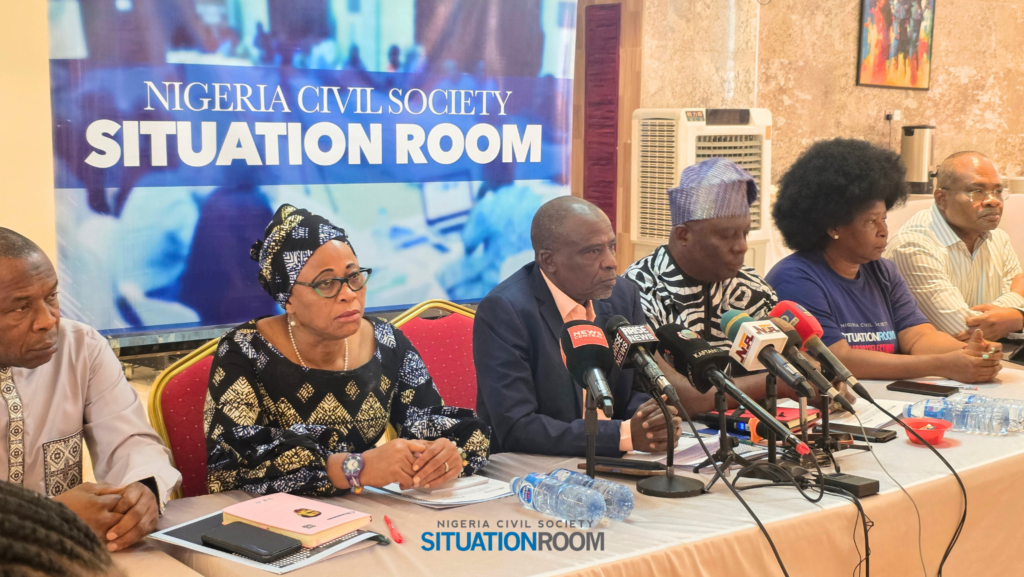 Situation Room Condemns Delay in Passage of Electoral Act Amendment Bill; Calls on Senate to Act Immediately Upon Resumption on 27 January 2026