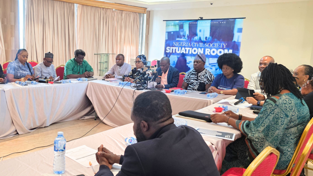 Situation Room Condemns Delay in Passage of Electoral Act Amendment Bill; Calls on Senate to Act Immediately Upon Resumption on 27 January 2026