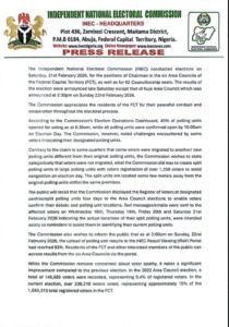 INEC PRESS RELEASE-22ND FEB 2026